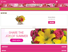 Tablet Screenshot of meltonflowers.com